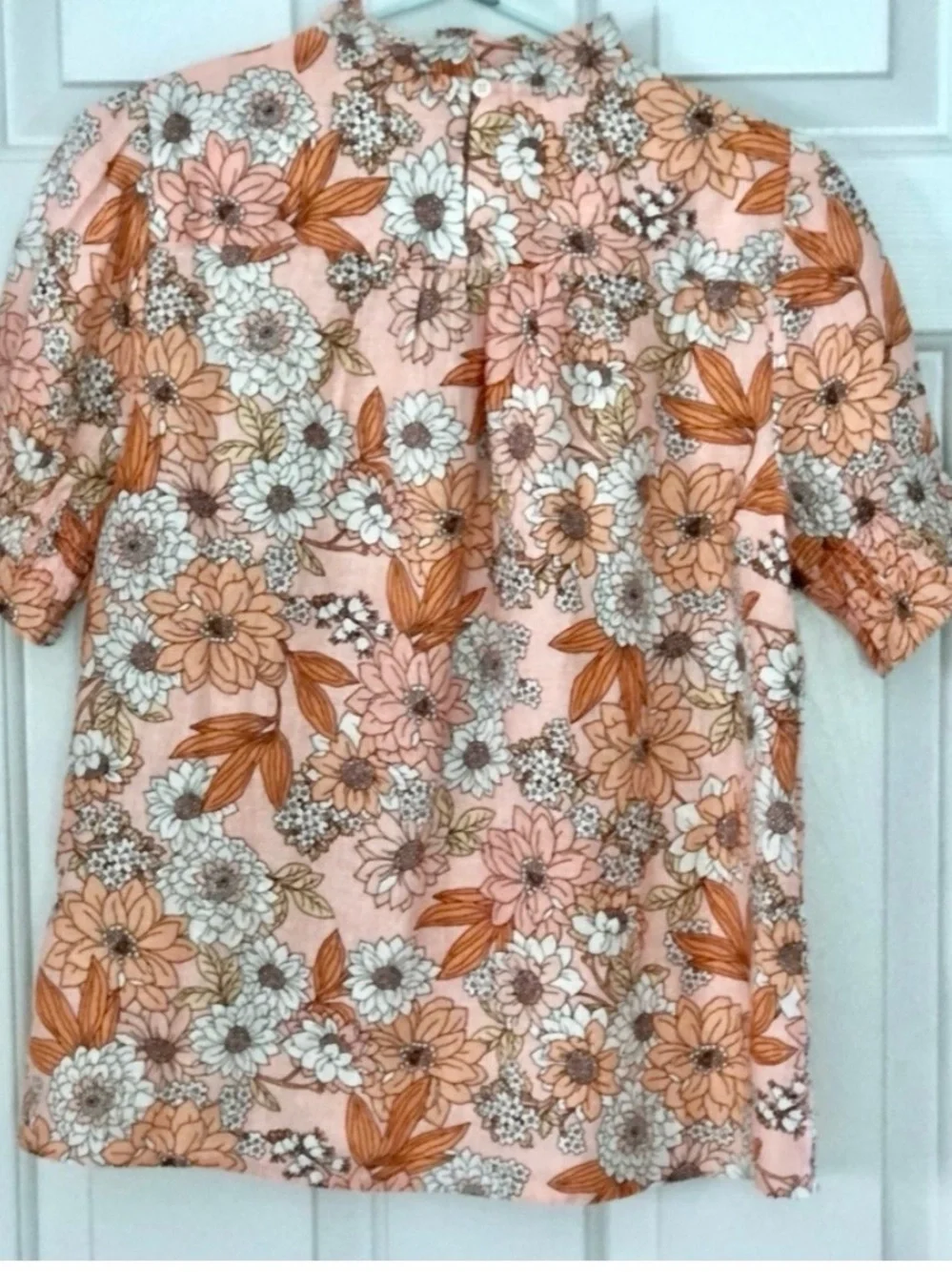NEW J. Crew Smocked Puff-Sleeve Linen Top XS